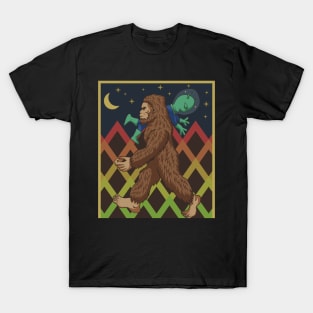 Bigfoot and Alien T-Shirt